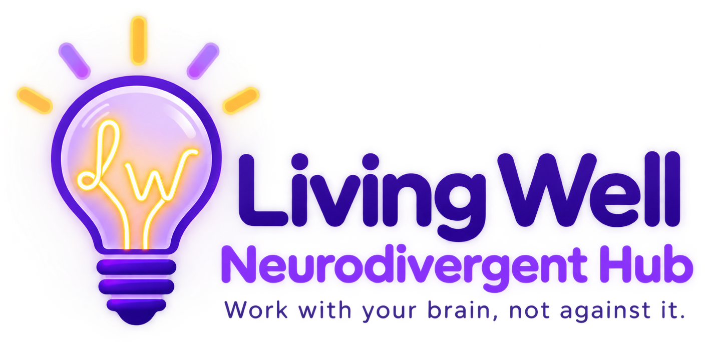 Living Well Neurodivergent Hub — Work with your brain, not against it.